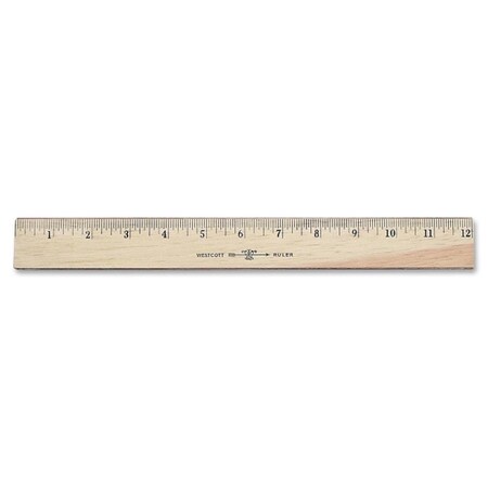 Officespace Acme Westcott Flexible Wood/Brass Edge Ruler OF496352